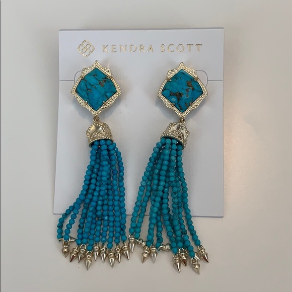 Kendra Scott beaded tassel earrings - Picture 1 of 1